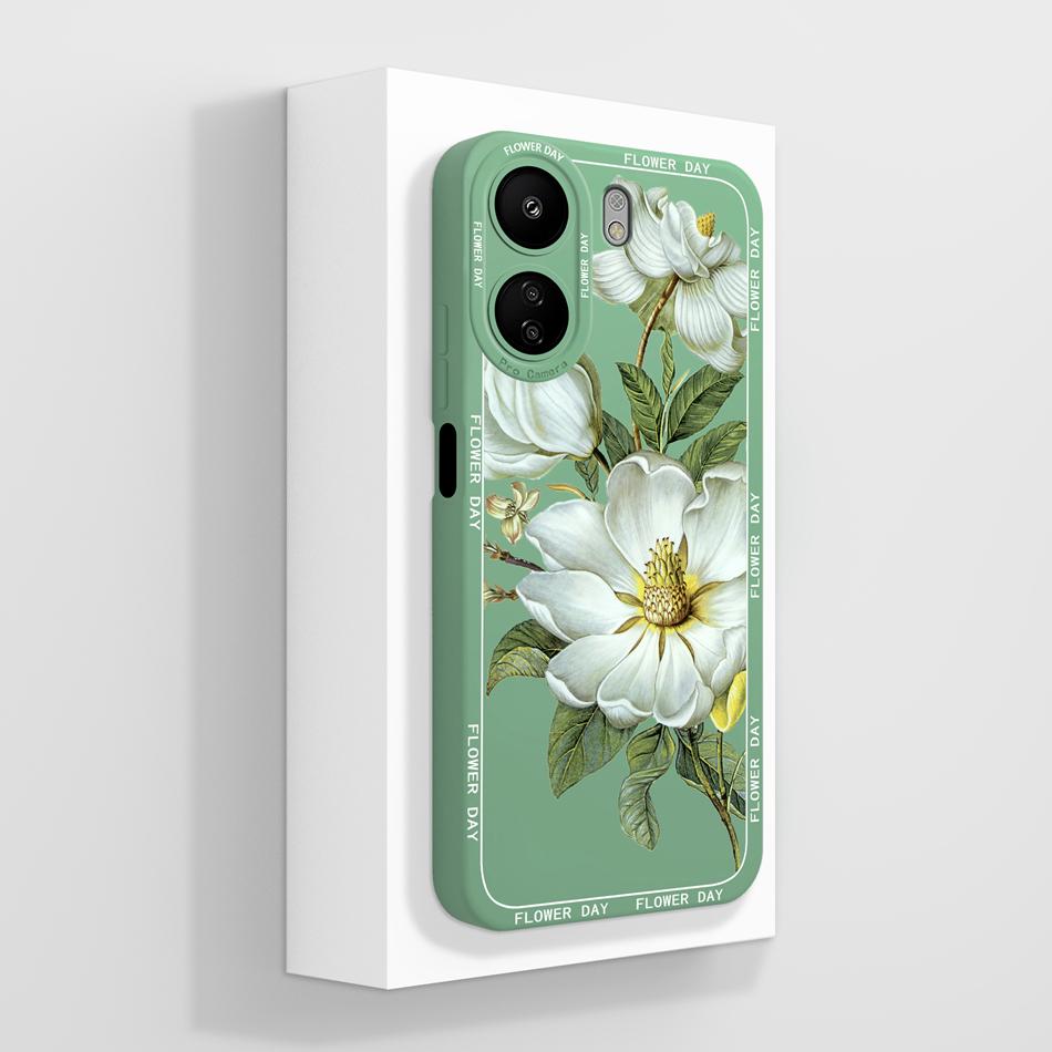 Simple Cover For Poco C65 4G Phone Case Elegant-Butterfly Housing For Xiaomi POCO C 65 Soft Liquid Silicone Fashion Back Covers