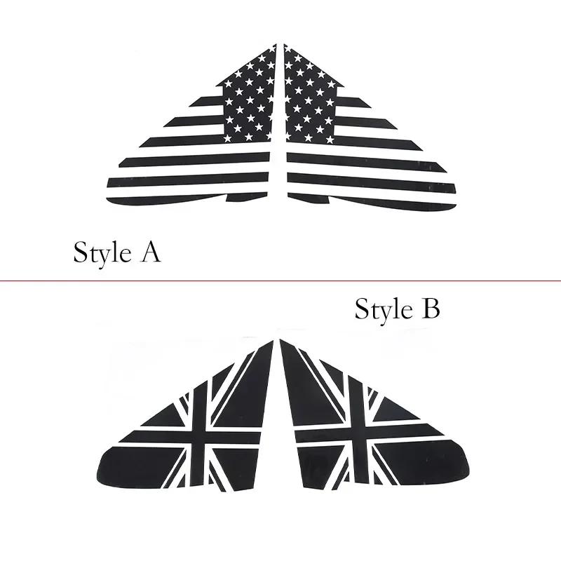 For Tesla Model S 2014-2025+ PVC Car Rear Triangular Window Glass Decorative Sticker Exterior Accessories