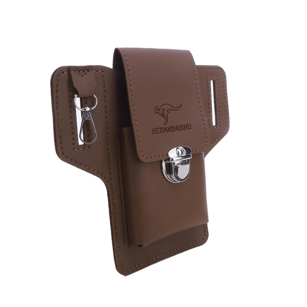 Поясная сумка для телефона для мужчин, чехол для мобильного телефона, портативный кошелек, поясная сумка, многофункциональная поясная сумка из ПУ кожи, вертикальный чехол, подарок