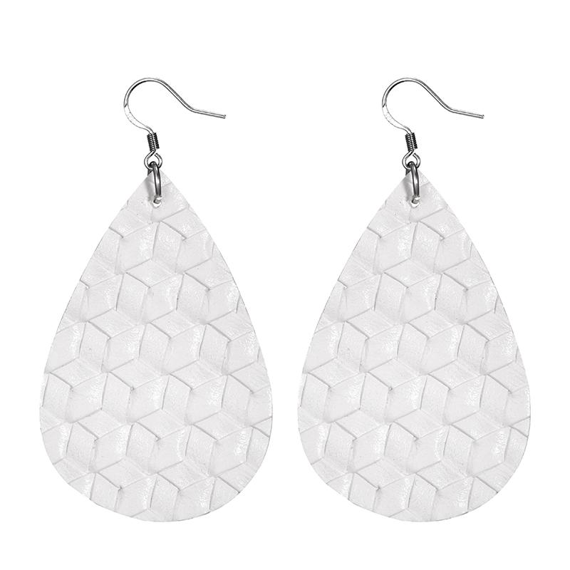 Fashion 29 Colors Teardrop Leather Earrings Lightweight Drop Earings Zircon Antique Dangle Earrings For Women Gifts Wholesale