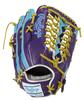 Rawlings PRO EXCEL Wizard COLORS Baseball Glove for Throw HOH® #02 (GR5FHW2CB88MG) Outfielders, Purple/Sax, 12.5 Inches, Right-Handed