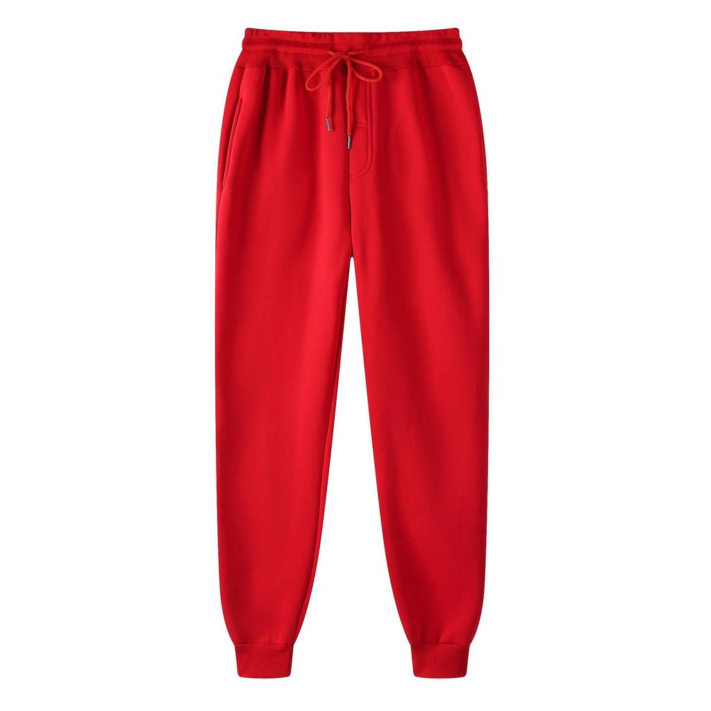14 Colors Men's Casual Mid-Waist Solid Color Trousers: Youthful European/American Style Sweatpants