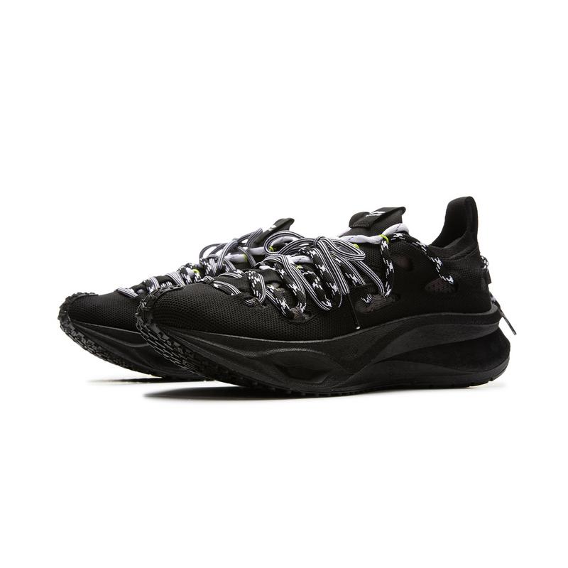 Li Ning Feidian Trail Модные Прочные Дышащие Низкие Повседневные Кроссовки Унисекс Повседневная Обувь Черный AZGV047-9