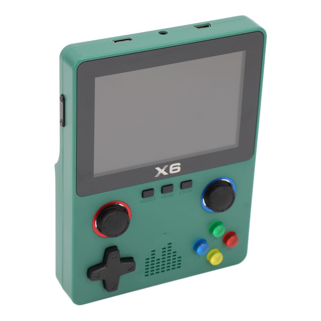 Портативная ретро-игровая консоль с картой памяти 32G Small HD Dual Rocker для взрослых игр зеленая