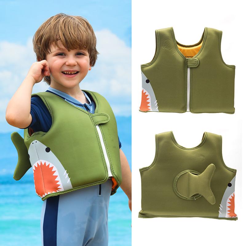 Children's flotation vest auxiliary life jacket