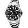 Часы - FESTINA - Diver Professional F20663/3 - Водонепроницаемость 10 АТМ - Черный Серебристый Сталь