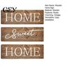 Wear-resistant Home Sign 3 Pcs/Set Wooden Sweet Sign, Rustic Farmhouse Decorative Clear Text Vintage Hanging Wall Plaque for Living Room, Bedroom,