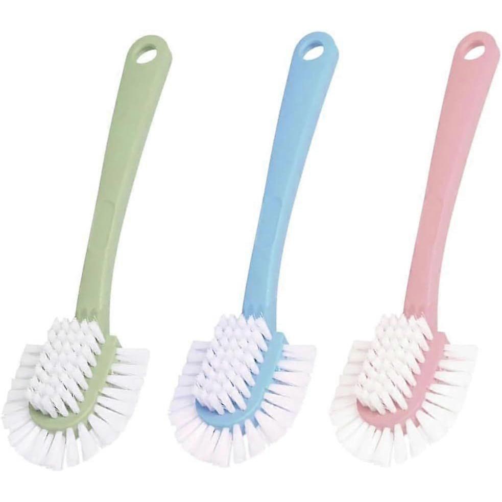 Scrub Brush for Shoes & Sneakers - Double Sided Cleaning Brush, 3 Color Pack