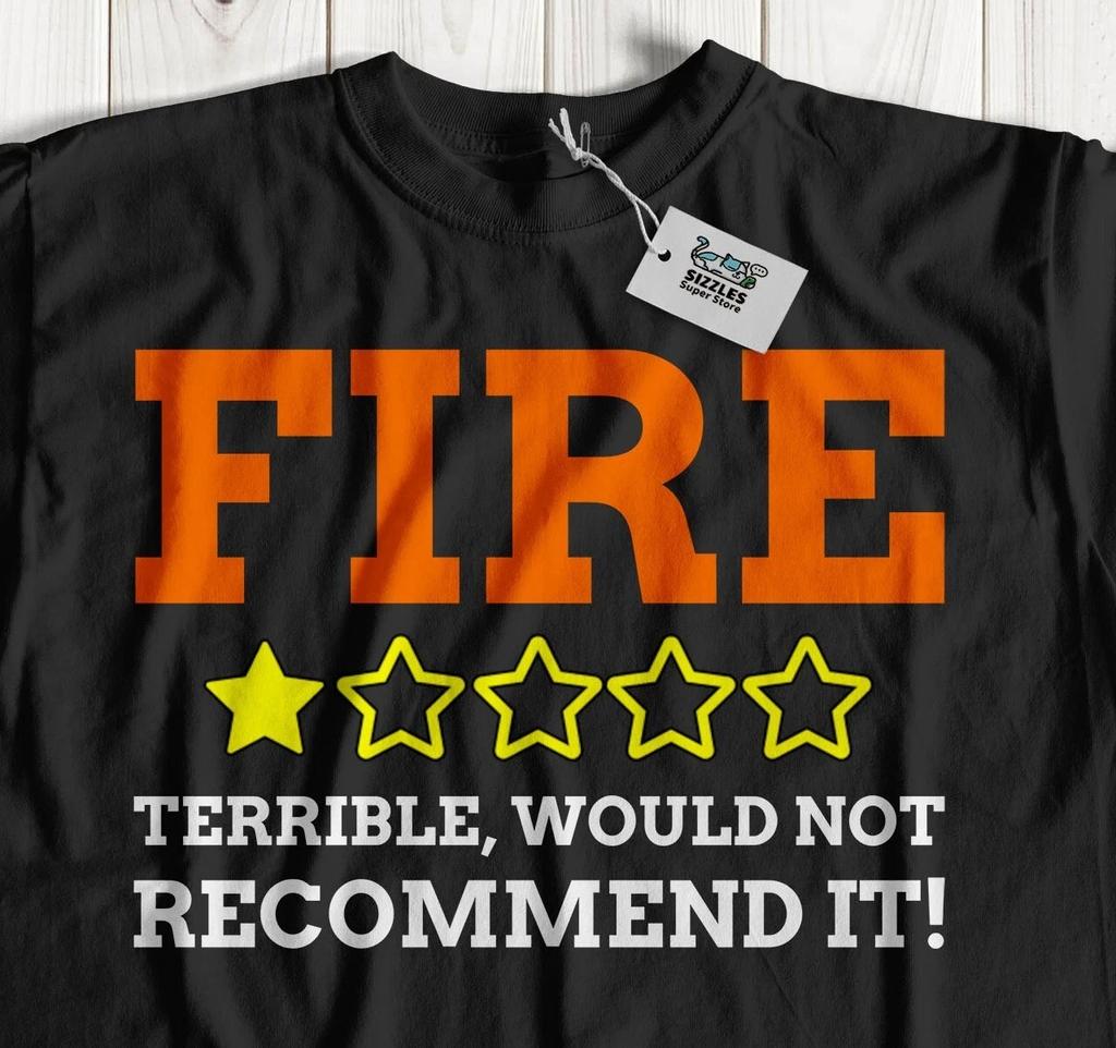 Unisex Funny Fire T-shirt Tops Tees Unisex Fireman, Burn And Firefighter Gifts