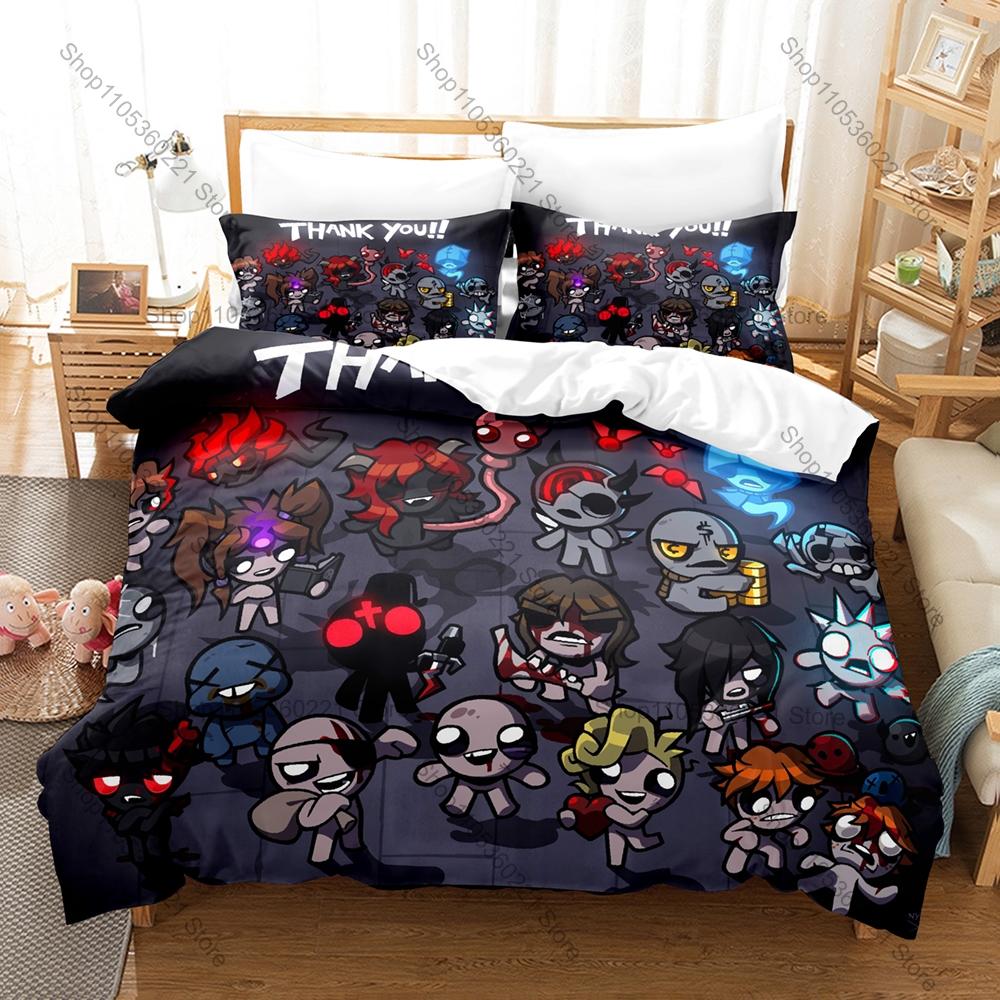 Постельное белье с тематикой The Binding of Isaac Новый комплект с пододеяльником Декор для спальни Дома для Мальчиков-Геймеров Взрослых