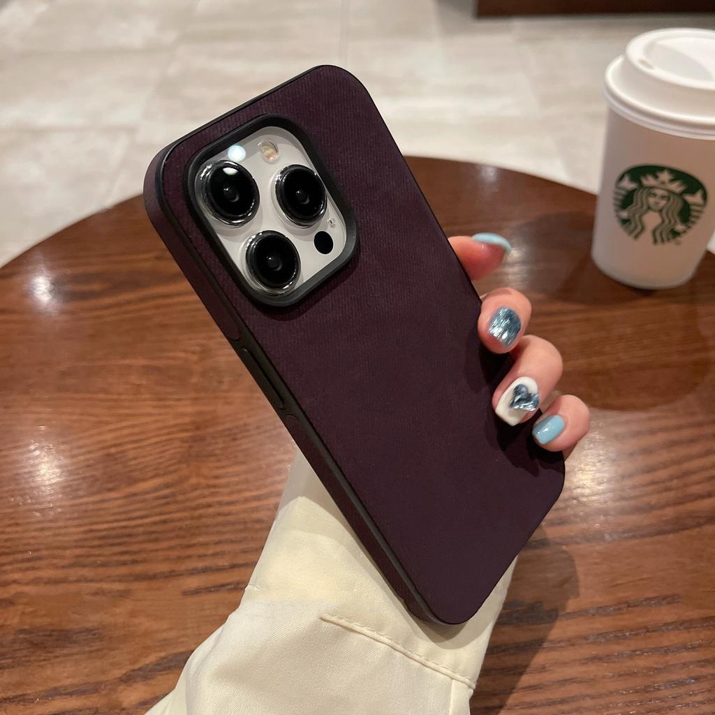 Роскошный матовый чехол из мягкой кожи для iPhone 15 14 13 12 11 Pro Max Защита камеры Ударопрочный силиконовый чехол