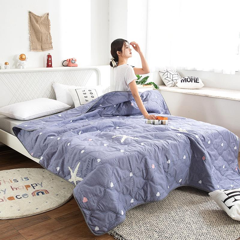 Промытое водой хлопковое одеяло с кондиционером, летнее прохладное одеяло, весеннее и осеннее одеяло, летнее профессиональное одеяло