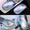 Тонкая перезаряжаемая Bluetooth/USB беспроводная мышь со светодиодной подсветкой RGB для планшетных ПК и iPad