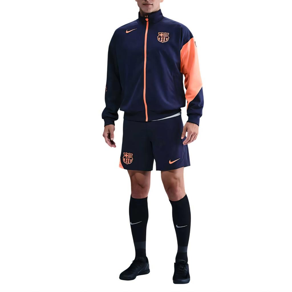 Nike ФК Барселона Третья тренировочная мужская куртка Nike Dri-FIT Total 90 для футбола, гимн HM3334-410