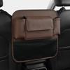 Car Seat Middle Storage Organizer Leather Armrest Hanging Cup Tissue Bag Holder Phone Glasses Ipad Pocket For Rear Seat Interior