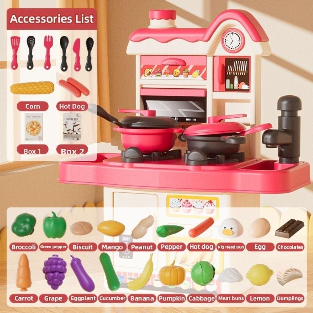 DIY Imitation Cooking Toys Set Creative Afternoon Tea Toy Set for Boys Girls