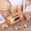 Montessori Enlightenment Early Education Toys For Infants And Toddlers Babies Can Chew Wooden Hand Rattles To Soothe And Grasp Educational Toys
