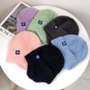 Новая женская зимняя шапка-ушанка ярких цветов, модная вязаная шапка из искусственного меха, мягкая шапка в стиле Kpop, женская уличная кепка