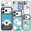 Чехол Case для iPhone 17 Air 16 Pro Max 15 Plus 11 13 Mini 14 12 Задняя крышка телефона Морские котики