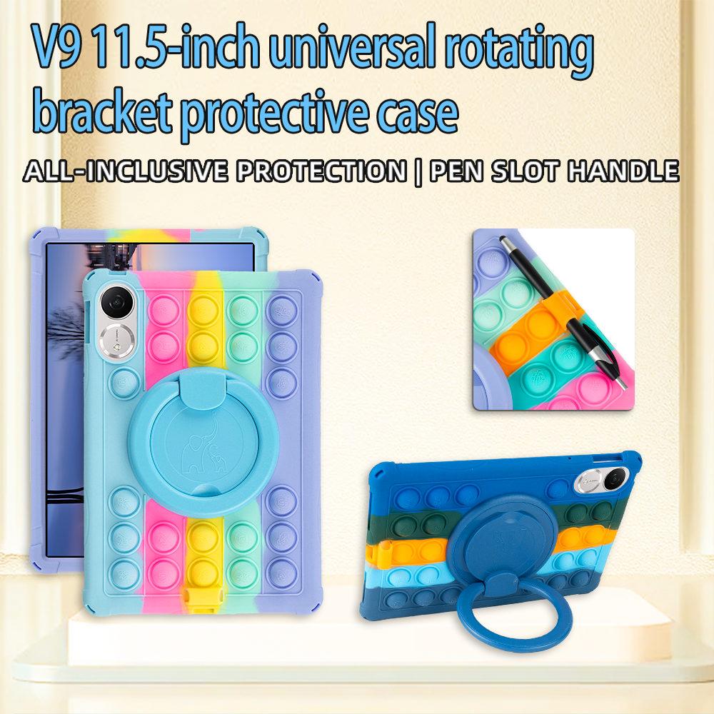 Чехол для Honor Pad V9, Вращающийся мягкий силиконовый чехол Bubble Pop для Honor Pad V9 11,5 дюйма ROL-W00, Безопасный для детей, Обложка-подставка для планшета