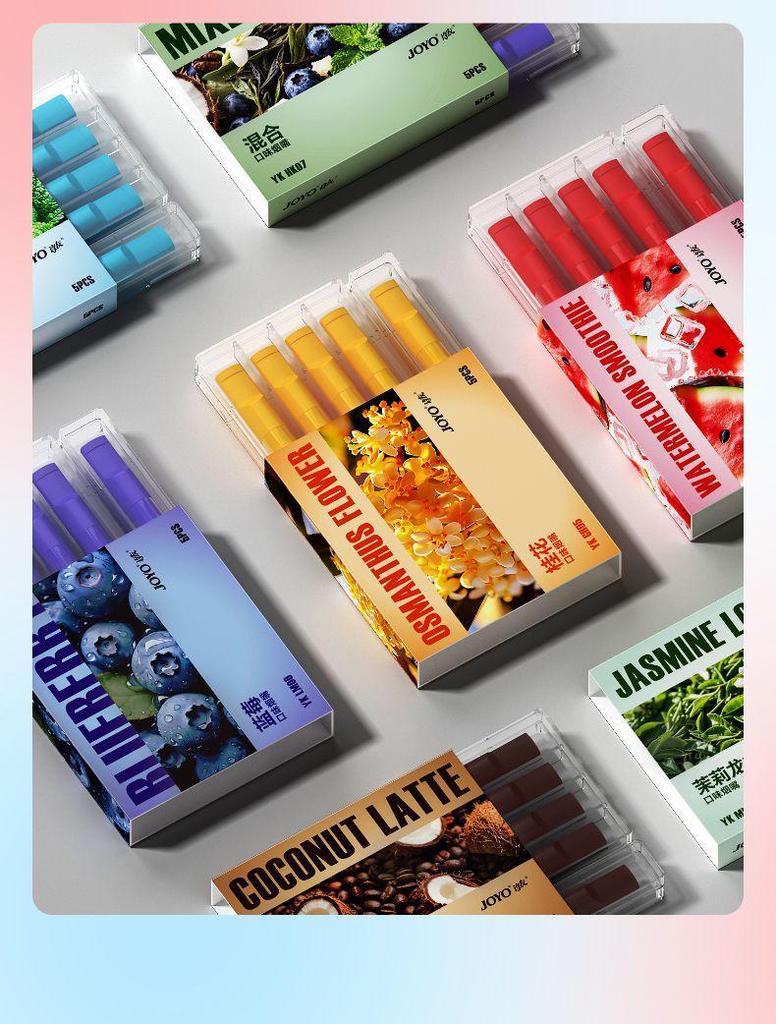 JOYO Мундштук двойного назначения с фруктовым вкусом: Снятие тревоги и освежающее средство для отказа от курения