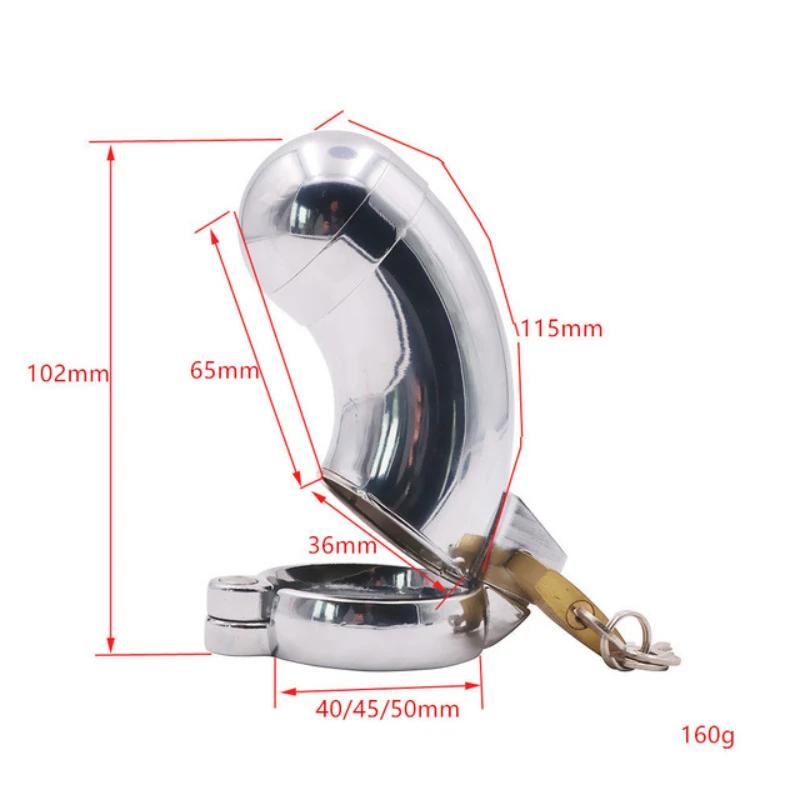 CB Male Chastity Cage Binding Tool Cock Cage Sex Toys for Men Rise of Loyalty Penis Ring Lock Metal Wearable Device for Outdoor