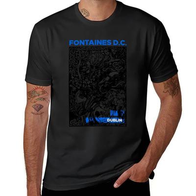 Футболка Fontaines dc ireland больших размеров милые топы мужские однотонные футболки