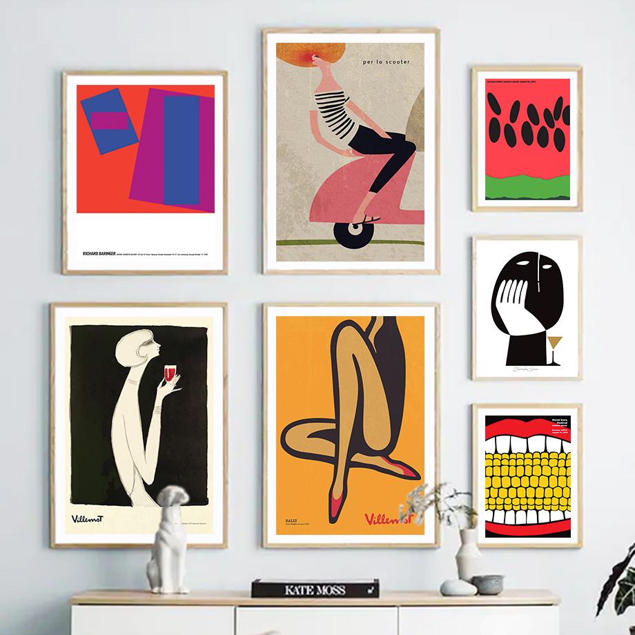 Bauhaus Herman Miller Woodstock Парусный тур Калифорния Холст Фреска Скандинавская тема Плакат Печать Живопись Украшение гостиной