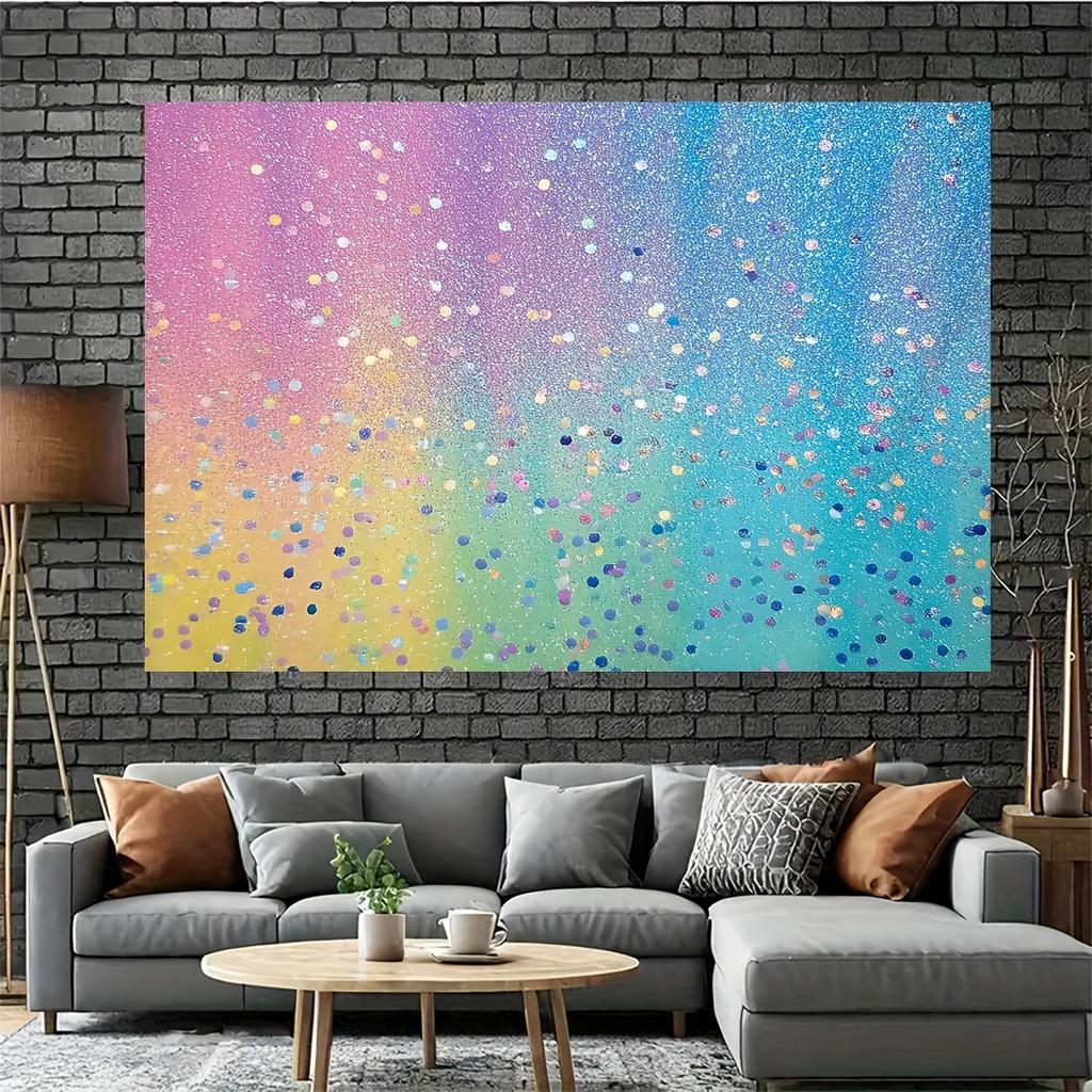 1 piece of photo background banner - Dreamy rainbow gradient theme, suitable for party photo backgrounds