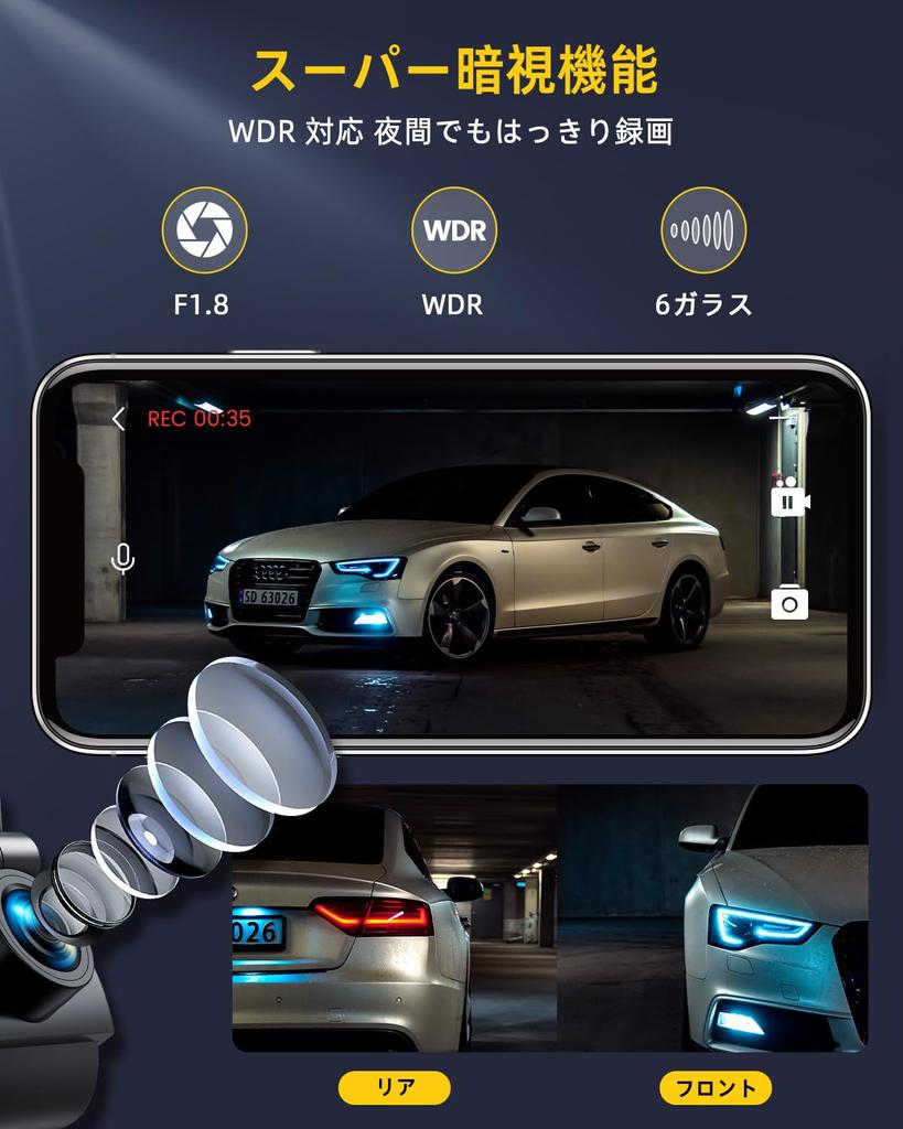 Новая видеокамера, передняя и задняя камера, 4K, 1,5-дюймовый ЖК-экран, GPS, 5