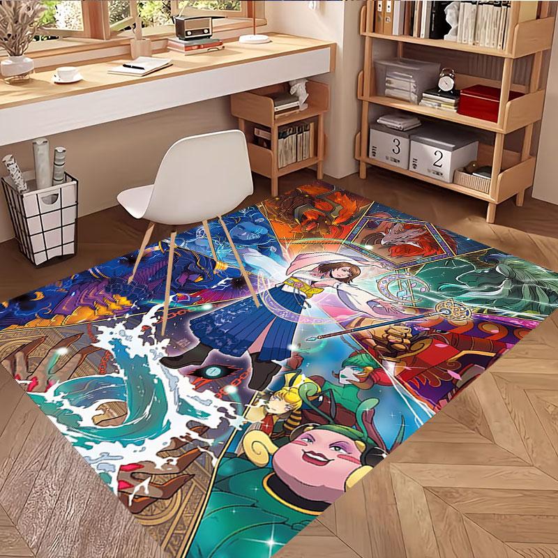 Final Fantasy Print Rug, Washable Floor Carpet, For Entryway Dorm Laundry Room Office Study, Home Decor Birthday Christmas Gift