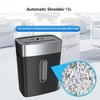 15L Automatic Desktop Shredder Office Dedicated Shredding Machine Small Portable Confidential Paper File Shredding Device
