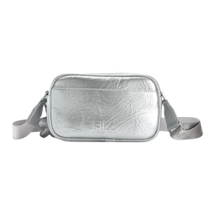 New FILA PU Crossbody Bags Women's Gray Silver F13W519173FSV