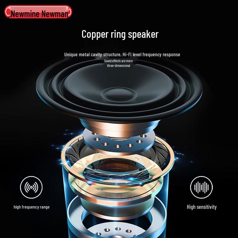 Newman H16 Wireless Sports Magnetic Neckband Bluetooth Earbuds