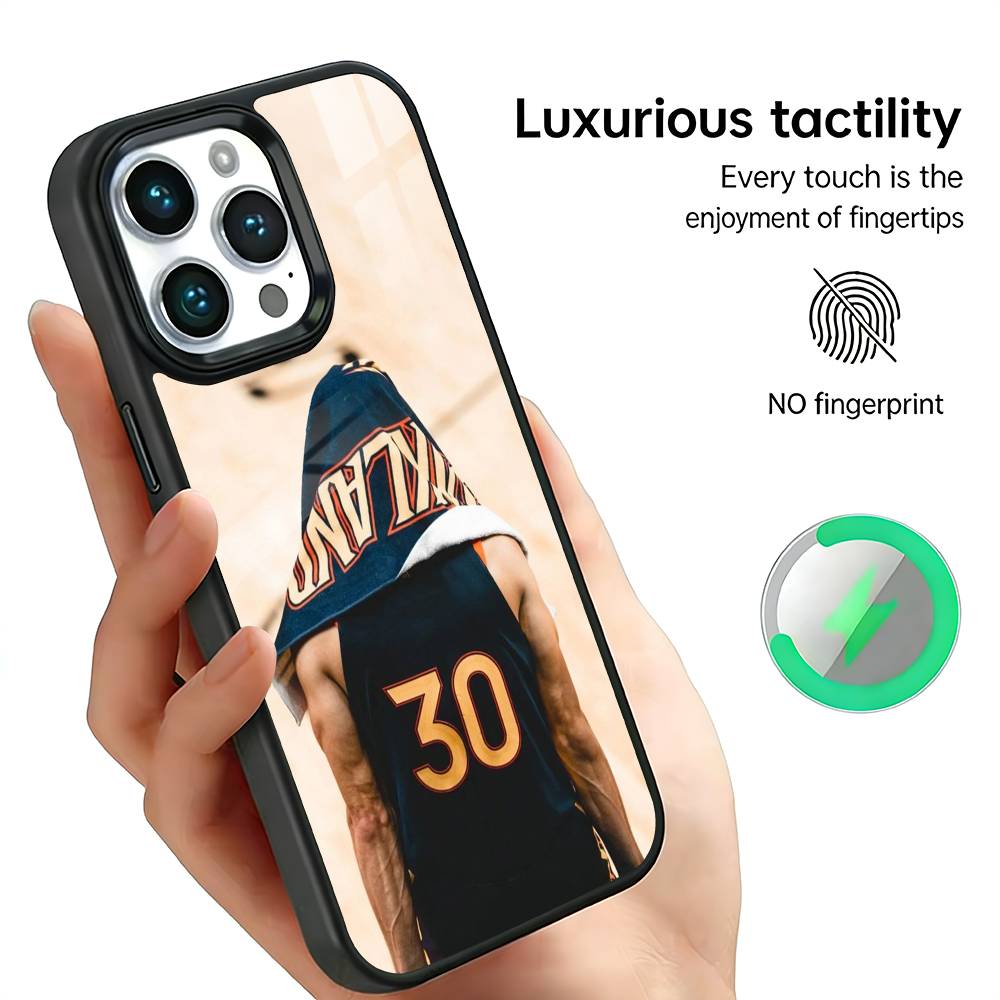 Чехол для телефона со Стефаном Карри для iPhone 17, 16, 15, 14, 13, 12, 11 Plus, Pro Max, Новый магнитный беспроводной заряд