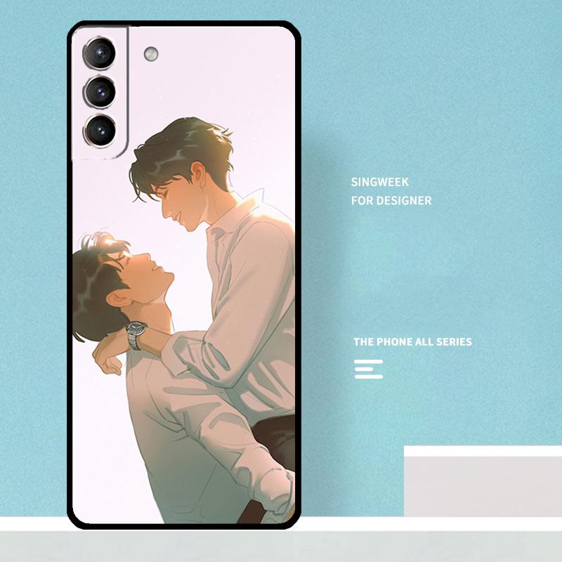 Mewgulf Happy gay Case For Samsung Galaxy S25 Ultra S21 S22 S23 S24 Ultra S9 S10 S20 Plus S25 FE Phone Cover