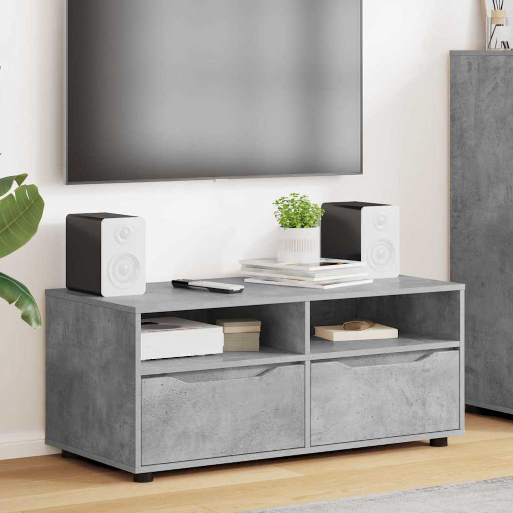 TV Stand Concrete Grey 100 x 48 x 43 cm Particleboard