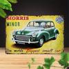 Винтажная металлическая жестяная табличка Morris Mini Ретро Автомобиль Настенное Искусство Гараж Бар Декор Деревенская Мужская Берлога Дом