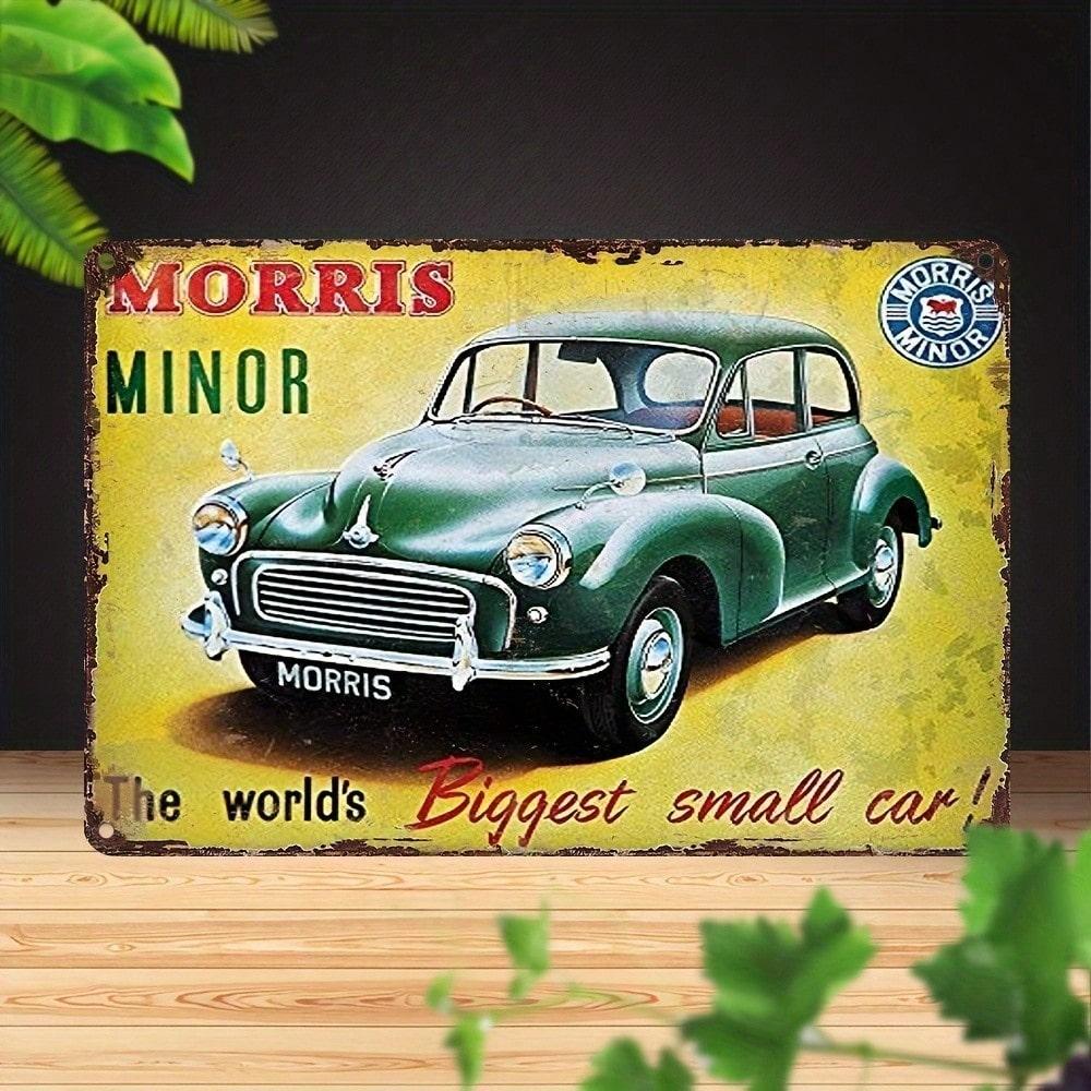 Винтажная металлическая жестяная табличка Morris Mini Ретро Автомобиль Настенное Искусство Гараж Бар Декор Деревенская Мужская Берлога Дом