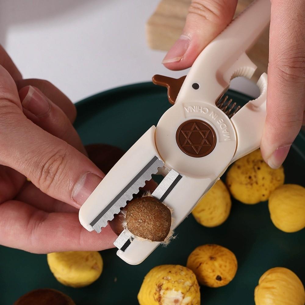 Ergonomic Chestnut Opener Labor-Saving Chestnut Peeler Multipurpose Nut Cracker Household