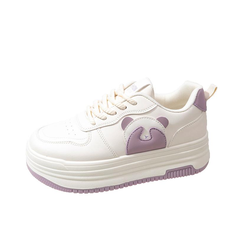 Модные белые туфли, новые женские туфли на весну и лето, толстая подошва, универсальные спортивные повседневные туфли с пандой черного и белого цвета, модные