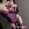 Sexy Purple Lace Onesie Pure Desire Uniform Suit Free of Female Temptation