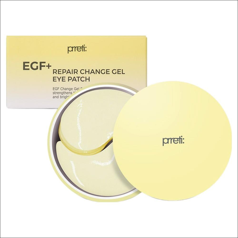 Prreti Гель-патч для глаз EGF Plus Repair Change (60 пластырей – 1 банка)