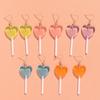 Light Weight Lollipop Earrings Sweet Multicolor Candy Earring New Love Heart Earring