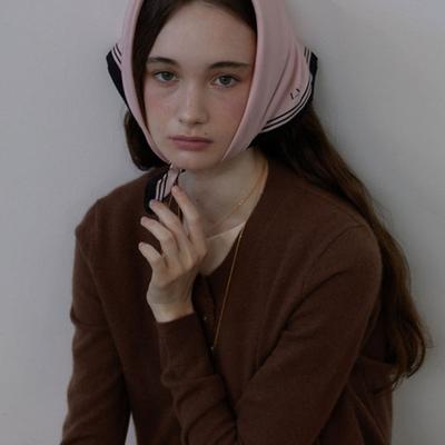 LOVE ME MONSTER Mont Logo Square Silk Scarf (L243MSF010)