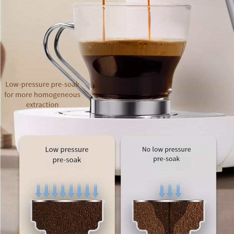 Итальянская полуавтоматическая кофемашина с концентрированной пеной «Все в одном»