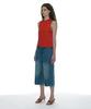 PARTIMENTO WOMEN Studded Hoodie Knit Top_Chili Red