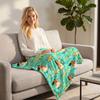 Flannel Blanket Single-Sided Throw 5159 Inches Cozy Decorative Blanket for Sofa Bedroom