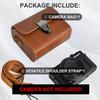 VOVMOEYA Camera Case for Canon PowerShot Canon G7X Mark Mark and Sony RX100 PU Leather Protective Bag with Full Protection and Waist Strap Brown