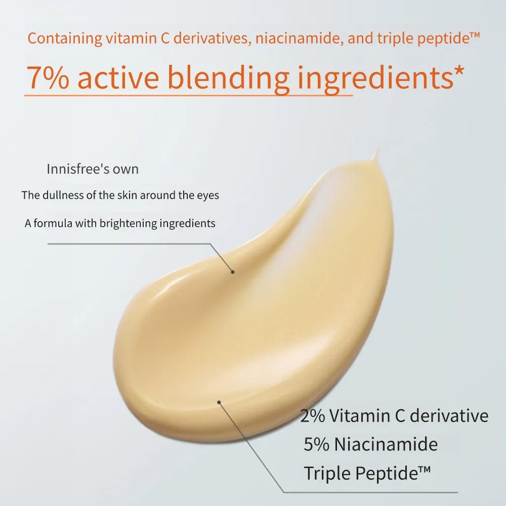 2026 НОВИНКА_[INNISFREE] Осветляющая сыворотка для кожи вокруг глаз с витамином С и ниацинамидом 10 мл